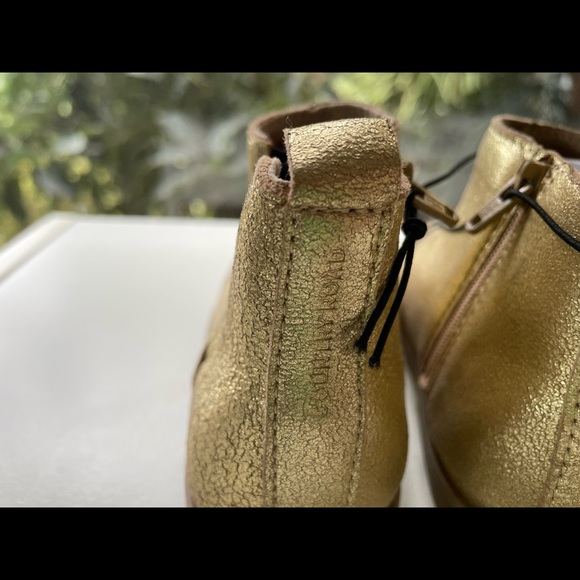 Brand New Country Road Baby Girl Gold Leather Gusset Boots - Size EU23 / AU 6 - Picture 5 of 10